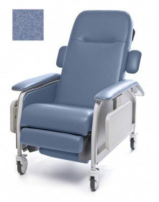 Graham-Field Clinical Care 3-Position Recliner Lumex® Ice Blue Renaissance Fabric Four Tente® Swivel Caster, Three Locking Caster - Each - FR577RG9207-EA