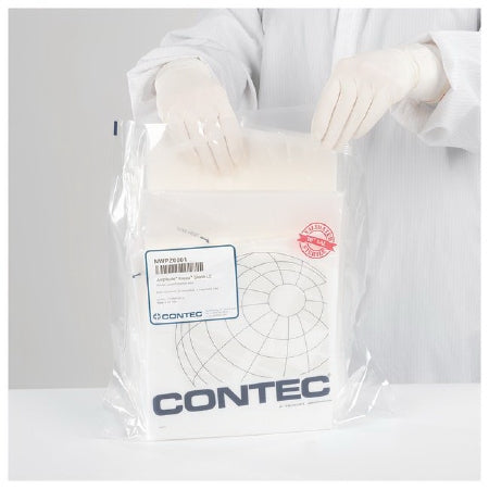 Fisher Scientific Cleanroom Wipe Contec™ Amplitude™ Kappa™ ISO Class 5 White Sterile Rayon / Polyester 12 X 12 Inch Disposable - Case of 40 - 19120818-CS