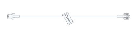 MPS Medical IV Extension Set Mini Bore 15 Inch Tubing With Filter - Box of 50 - EG-014-01-BX