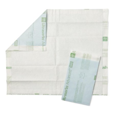 Medline Disposable Underpad Ultrasorbs AP® 30 X 36 Inch Polymer Heavy Absorbency - Case of 40 - ULTRASORB3136-CS