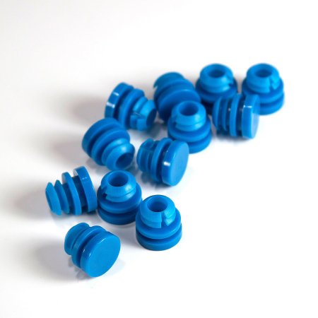 Beckman Coulter Beckman Coulter Tube Closure Plastic Plug Cap Blue 13 mm For use with Beckman Automatic Recapper Module NonSterile - Bag of 500 - A17638-BG
