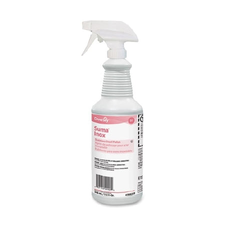 Lagasse Suma® Inox Stainless Steel Cleaner Oil Based Pump Spray Liquid 32 oz. Bottle Hydrocarbon Scent NonSterile - Case of 6 - DVO94368259-CS