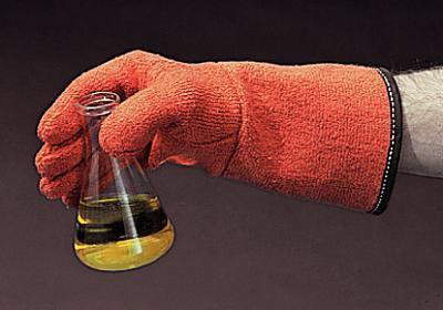 Ward's Science Autoclave Glove Clavies® One Size Fits Most Terry Cloth Orange 13 Inch Gauntlet Cuff NonSterile - Each - 151064-EA