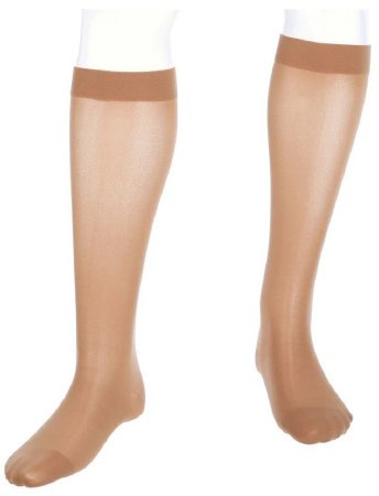 Mediusa Compression Stocking Medi Assure Knee High Large Beige Closed Toe - Each - 13703-EA
