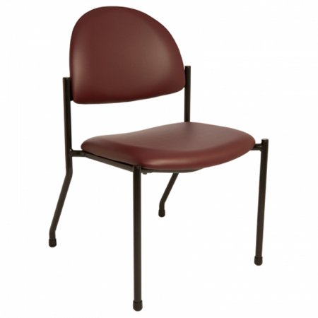 The Brewer Company Side Chair 1250 Series Black Without Armrests Poly-Foam Upholstery - Each - 1250-24-EA