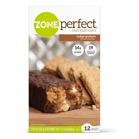 Abbott Nutrition Nutrition Bar ZonePerfect® Fudge Graham Flavor Bar 1.76 oz. Individual Packet - Pack of 12 - 63259-PK