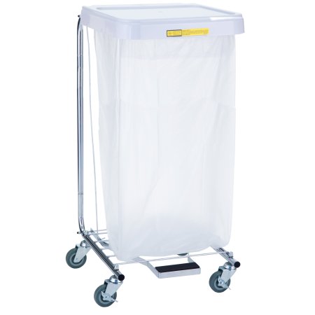 R & B Wire Products Hamper Stand Medium Duty Square Opening Foot Pedal Self-Closing Lid - Each - 692-EA