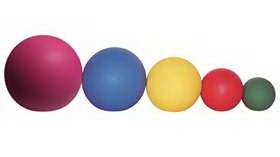 Alimed Medicine Ball Set 1.1 lbs. / 2.2 lbs. / 4.4 lbs. / 6.6 lbs. / 8.8 lbs. - ST/1 - 2970000924-ST