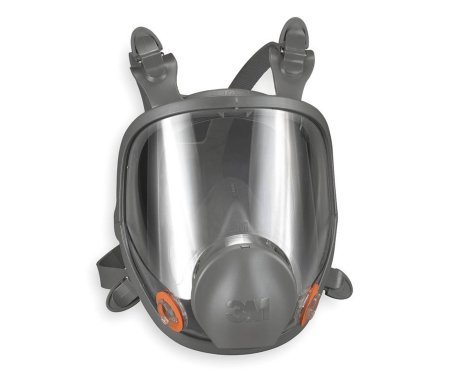 Grainger 3M™ 6000 Reusable Respirator Industrial N95 Full Face 4 Point Adjustable Head Strap Large Gray - Each - 4JG19-EA