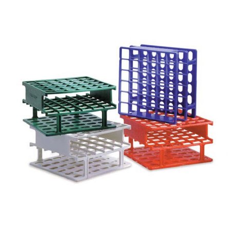 Market Lab Inc Blood Tube Rack 36 Place 16 mm Tube Size Blue 2-1/2 X 5 X 5 Inch - Each - 5016-BL-EA