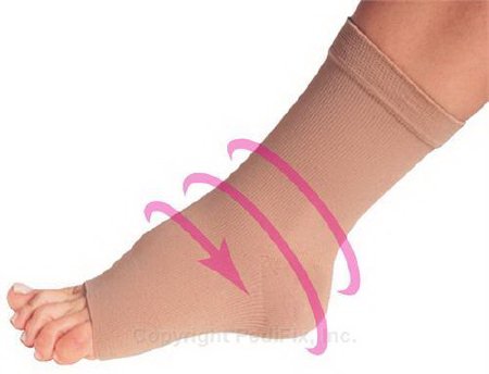 Pedifix Compression Sleeve Pedi-Smart® Size 3 Beige Ankle - Each - 6020-#3-EA