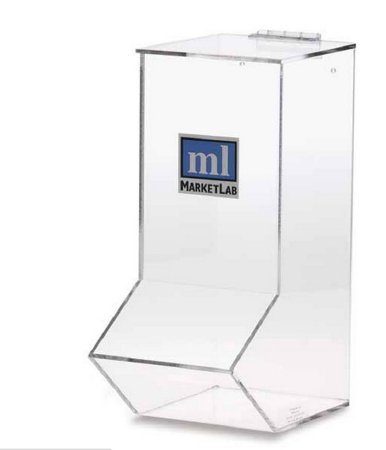 Market Lab Inc Hand Hygiene Dispenser Clear Acrylic Manual Wall Mount - Each - 17146-EA