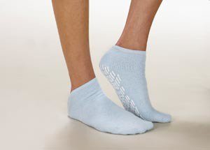 Alba Healthcare Slipper Socks Care-Steps® X-Large Gray Ankle High - Case of 48 - 80107-CS