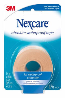 3M Waterproof Medical Tape Nexcare™ Absolute Tan 1-1/2 Inch X 5 Yard Foam NonSterile - Each - 732-EA