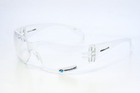 Florida Medical Sales Safety Glasses with Readers Elite Safety Series Wrap Anti-fog Coating Clear Tint Polycarbonate Lens Clear Frame Over Ear One Size Fits Most - Each - VS9-2.5-EA