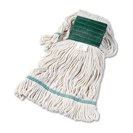 Boardwalk® Super Loop Wet Mop Head, Cotton/Synthetic Fiber, 5" Headband, Medium Size, White - Each - BWK-502WHEA-EA