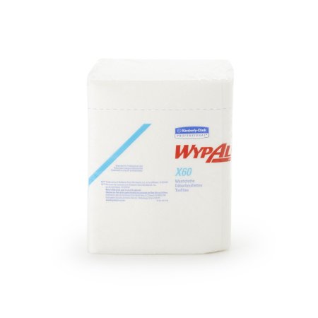 Kimberly Clark Task Wipe WypAll® X60 Light Duty White NonSterile Hydroknit 10 X 12-1/2 Inch Disposable - Case of 8 - 41083-CS