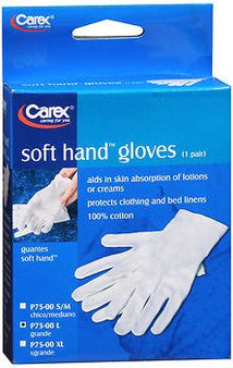 Apex-Carex Infection Control Glove Soft Hands™ Large Cotton White Hemmed Cuff NonSterile - Each - 02360187501-EA