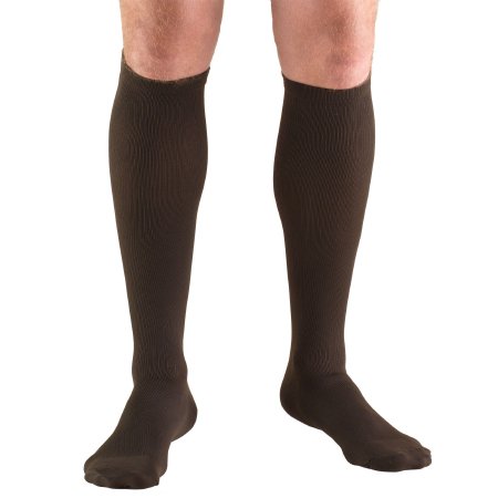 Truform Compression Socks Truform® Knee High Large Brown Closed Toe - Each - 1943-BN-L-EA