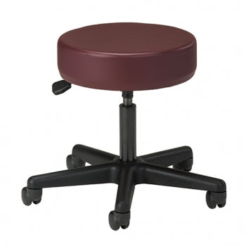 Clinton Industries Exam Stool Value Series Backless Pneumatic Height Adjustment 5 Casters Peacock - Each - 2135-PEACOCK-EA