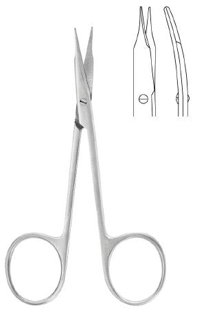McKesson Tenotomy Scissors McKesson Argent™ Stevens 4-1/8 Inch Surgical Grade Stainless Steel Finger Ring Handle - Each - 43-1-111-EA