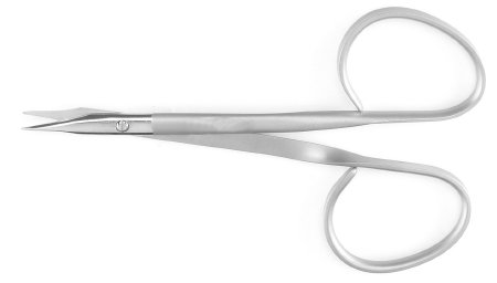 McKesson Operating Scissors McKesson Argent™ Gradle 3-3/4 Inch Surgical Grade Stainless Steel NonSterile Finger Ring Handle - Each - 43-1-112-EA