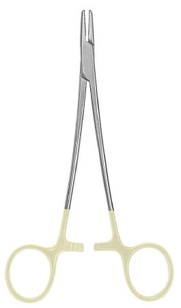 McKesson Needle Holder McKesson Argent™ 5 Inch Length Serrated Jaws Finger Ring Handle - Each - 43-1-843-EA