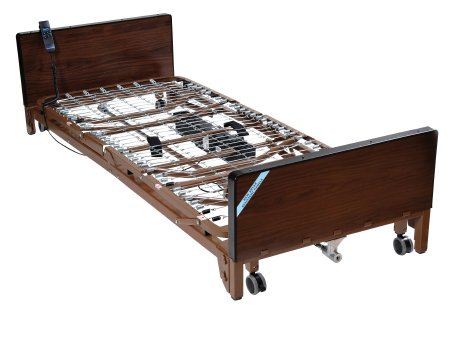 Drive Medical Electric Bed Full Low 88 Inch Length Spring Deck 9-1/2 to 23-1/2 Inch Height Range - Each - 15235BV-PKG-T-EA