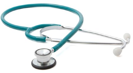 American Diagnostic Corp Pediatric Stethoscope Proscope™ 675 Teal Blue 1-Tube 21 Inch Tube Double Sided Chestpiece - Each - 675TL-EA