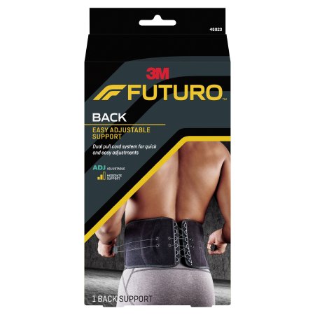 3M Back Support 3M™ Futuro™ One Size Fits Most Hook and Loop Closure 29 to 51 Inch Waist Circumference Adult - Case of 2 - 46820ENR-CS