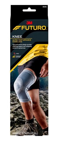 3M Knee Stabilizer 3M™ Futuro™ Large Pull-On 16 to 18 Inch Calf Circumference / 18-1/2 to 20-1/2 Inch Thigh Circumference Left or Right Knee - Case of 12 - 48191ENR-CS