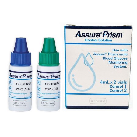 Arkray USA Diabetes Management Test Control Assure® Prism Blood Glucose Test 2 Levels - Box of 1 - 530006-BX