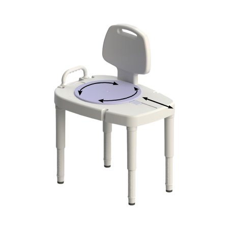 Maddak Maddak Bath Transfer Bench Removable Arm Rail 16 to 23 Inch Seat Height 450 lbs. Weight Capacity - Each - 727142701-EA