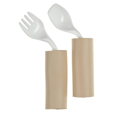 Maddak Pediatric Spoon / Fork Comfort Grip Built Up Handle Mauve Plastic - Pair - 746331000-PR