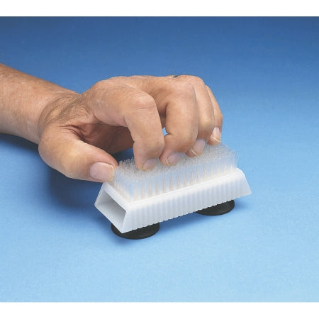 Maddak Nail Brush with Suction Cup Base 1-3/4 X 6 X 6 Inch - Each - 753490211-EA