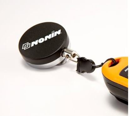 Nonin Medical Oximeter Retractable Lanyard Nonin™ Yellow / Black - Each - 6919-002-EA