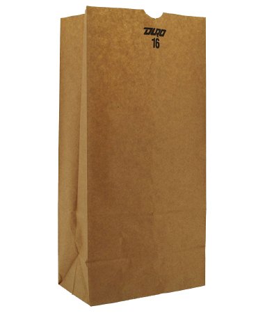 RJ Schinner Co Grocery Bag Duro® Brown Kraft Recycled Paper #16 - Case of 1 - 18416-CS