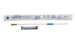 ConvaTec Urethral Catheter GentleCath™ Straight Tip Hydrophilic Coated PVC 18 Fr. 16 Inch - Box of 30 - 508998-BX