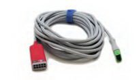 Mindray USA ECG Cable 10 Foot, 3/5-Leads, Reusable For Passport V, V12, V21 Patient Monitor - Each - 0012-00-1745-03-EA