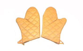 Healthmark Industries Autoclave Glove Insulated Gauntlet Mitt One Size Fits Most Quilted Material Gold 24 Inch Hemmed Cuff NonSterile - Each - 75524-EA