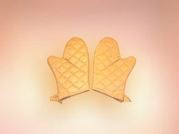 Healthmark Industries Autoclave Glove Insulated Gauntlet Mitt One Size Fits Most Quilted Material Gold 17 Inch Hemmed Cuff NonSterile - Each - 75574-EA