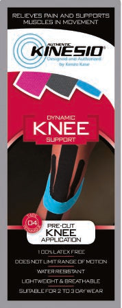 Fabrication Enterprises Kinesiology Tape Kinesio® Black / Blue 1 X 8 X 12 Inch Cotton NonSterile - Case of 20 - 24-4933-20-CS