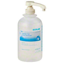 EcoLab Hand Sanitizer Express 540 mL Ethyl Alcohol Gel Pump Bottle - Case of 12 - 6000057-CS