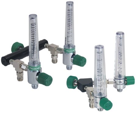 Precision Medical Chrome Flowmeter 0 to 15 LPM Increment - Each - Y1MFA1003-EA