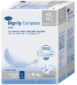 Hartmann Unisex Adult Incontinence Brief Dignity® Compose® 2X-Large Disposable Heavy Absorbency - Bag of 24 - 222427-BG