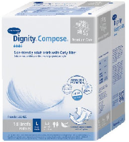Hartmann Unisex Adult Incontinence Brief Dignity® Compose® 2X-Large Disposable Heavy Absorbency - Case of 48 - 222427-CS