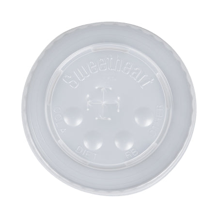 RJ Schinner Co Lid Solo® Translucent, Polystyrene, Straw Slot, Cold Applications - Case of 2000 - L16BL-0100-CS