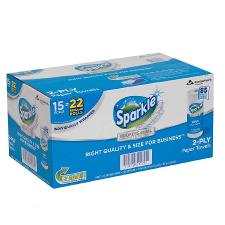 Georgia Pacific Kitchen Paper Towel Sparkle Professional Series™ Perforated Roll 8-4/5 X 11 Inch - Case of 1275 - 2717714-CS