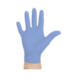 O&M Halyard Inc Exam Glove Aquasoft® X-Small NonSterile Nitrile Standard Cuff Length Textured Fingertips Blue Chemo Tested - Case of 3000 - 43932-CS