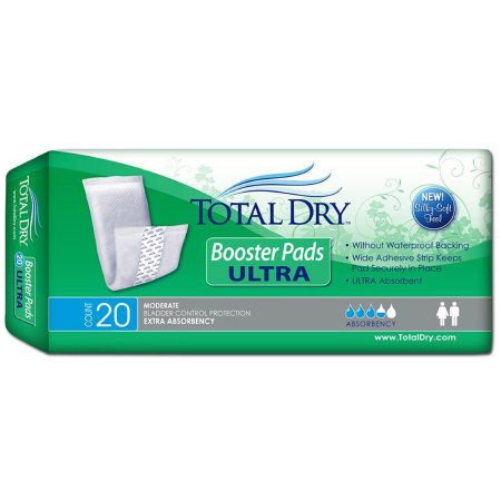 Secure Personal Care Products Booster Pad TotalDry™ Ultra 13 Inch Length Heavy Absorbency SecureLoc Core One Size Fits Most - Case of 180 - SP1900-CS